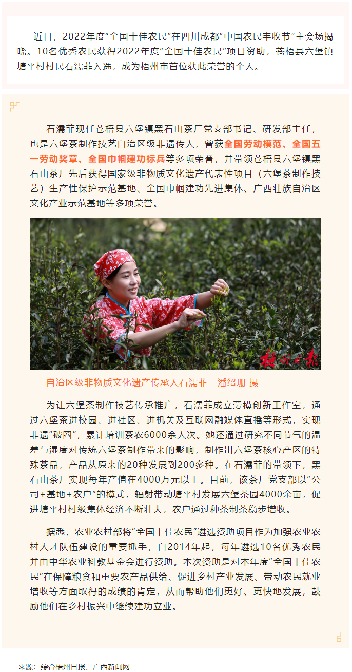 2022年“全國十佳農(nóng)民”揭曉 全國勞模石濡菲上榜！.png