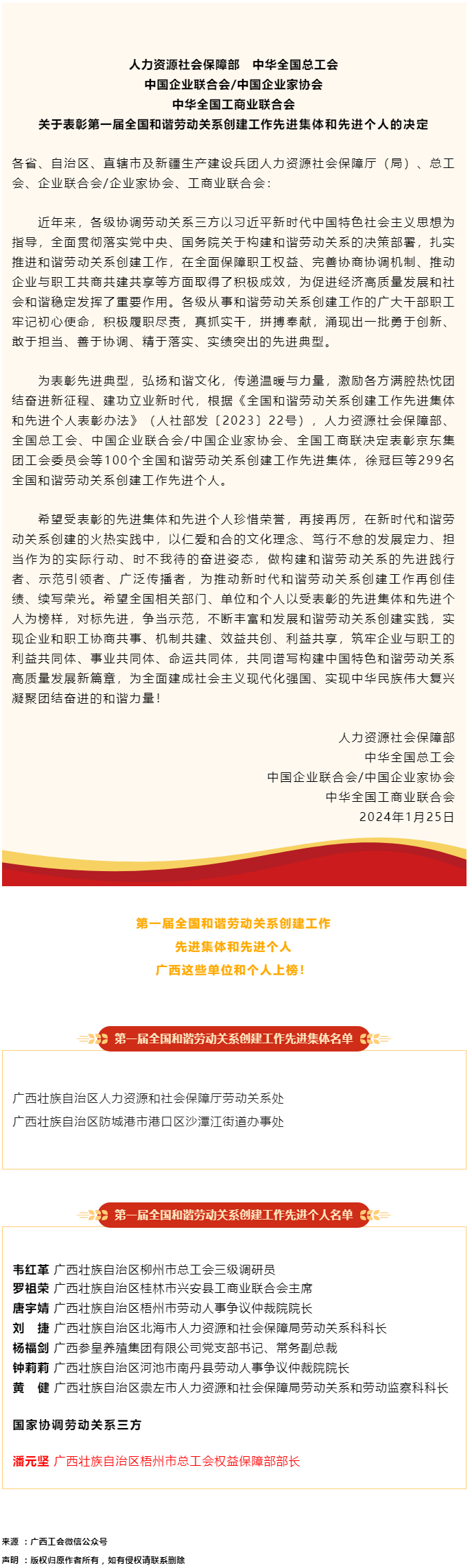 喜報(bào)，第一屆全國和諧勞動(dòng)關(guān)系創(chuàng)建工作先進(jìn)集體和先進(jìn)個(gè)人名單公布 梧州市1人上榜.png