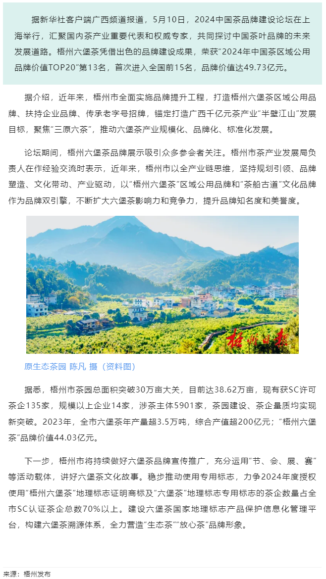 排名全國第13名！“梧州六堡茶”品牌價(jià)值實(shí)現(xiàn)新突破.png