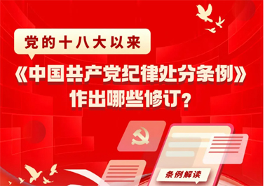 黨的十八大以來，《中國共產(chǎn)黨紀(jì)律處分條例》作出哪些修訂？