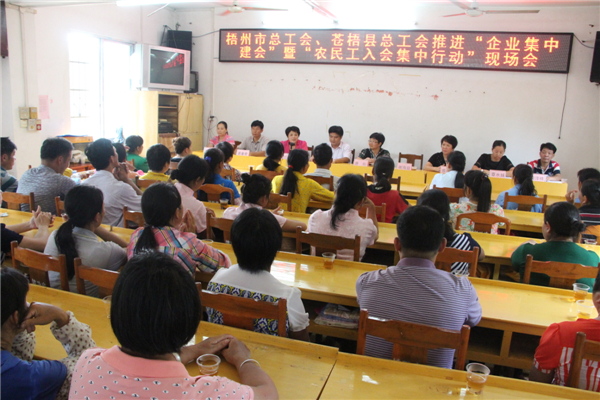 梧州市總工會、蒼梧縣總工會推進(jìn)“企業(yè)集中建會”暨“農(nóng)民工入會集中行動(dòng)現(xiàn)場會.jpg